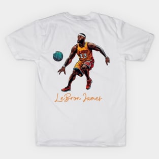 Lebron James goat Victor illustration artwork T-Shirt